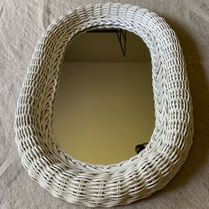 Vintage Wicker Mirror